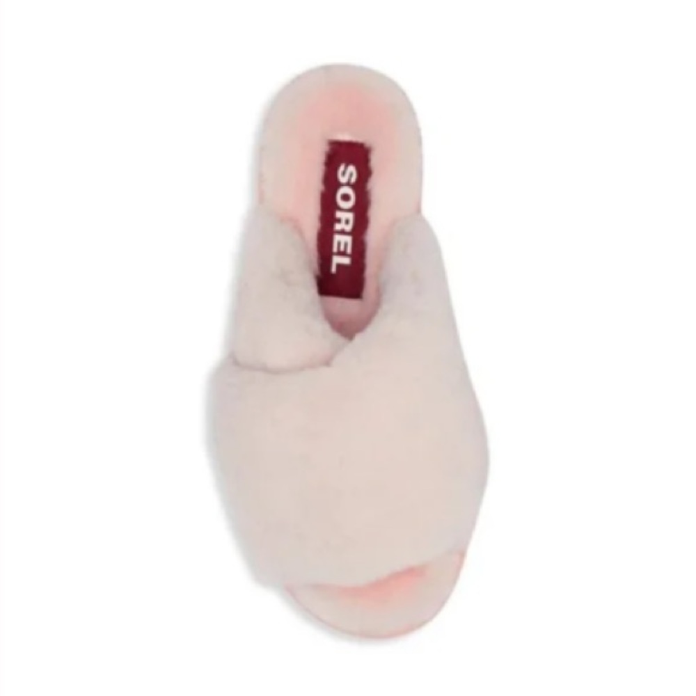 Sorel Soft Pink Fur Plush Slippers